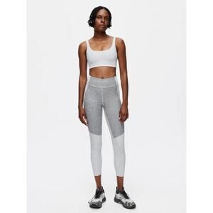 Outdoor Voices Two Tone 7/8 Legging Size XS Grey High Rise Yoga Gym Run